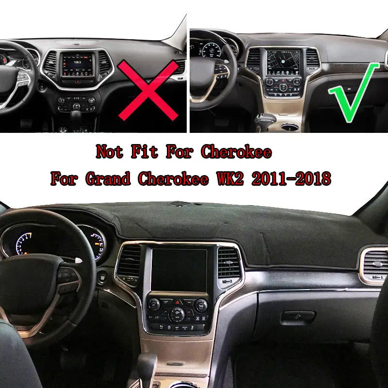 Для Jeep Grand Cherokee 2011 2012 2013- чехол на приборную панель автомобиля коврик для защиты от солнца защитный коврик аксессуары