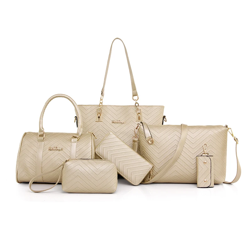 6 Pcs/set Composite Bags Women Shoulder Crossbody for women 2021 Luxury Handbag Purse Clutch Wallet sac a main bolso mujer | Багаж и сумки