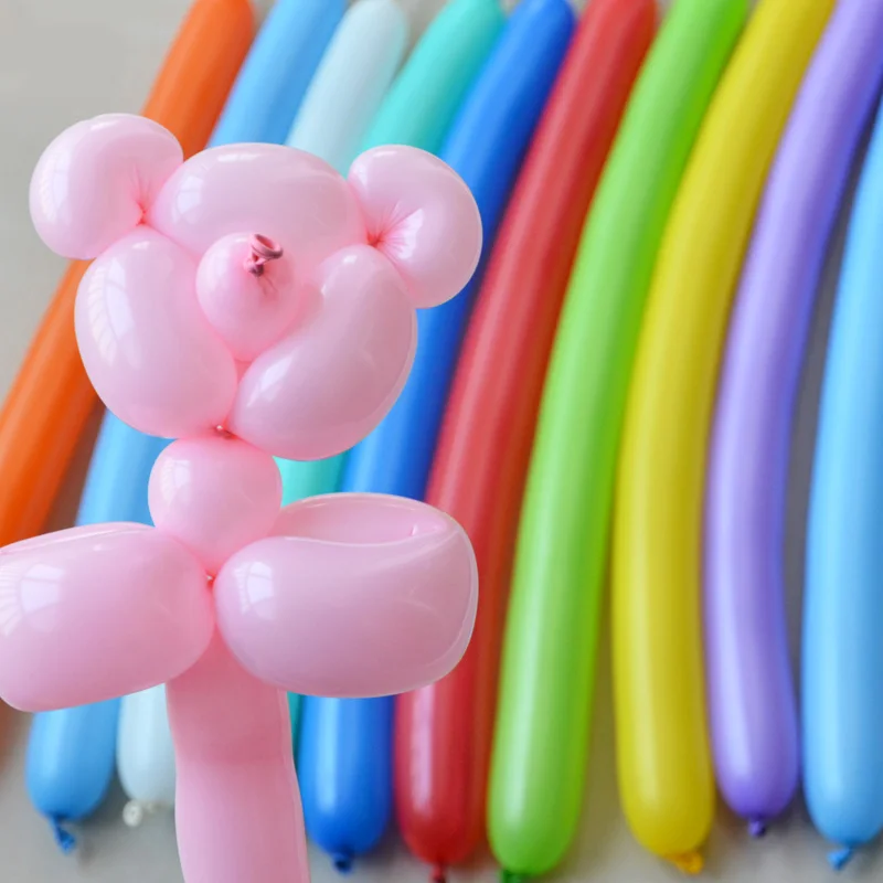 2 г DIY Художественный шар для вечеринки, дня рождения, свадьбы, украшения 100 шт уплотненные Волшебные длинные животные, завязывание изготовление воздушных шаров из латекса