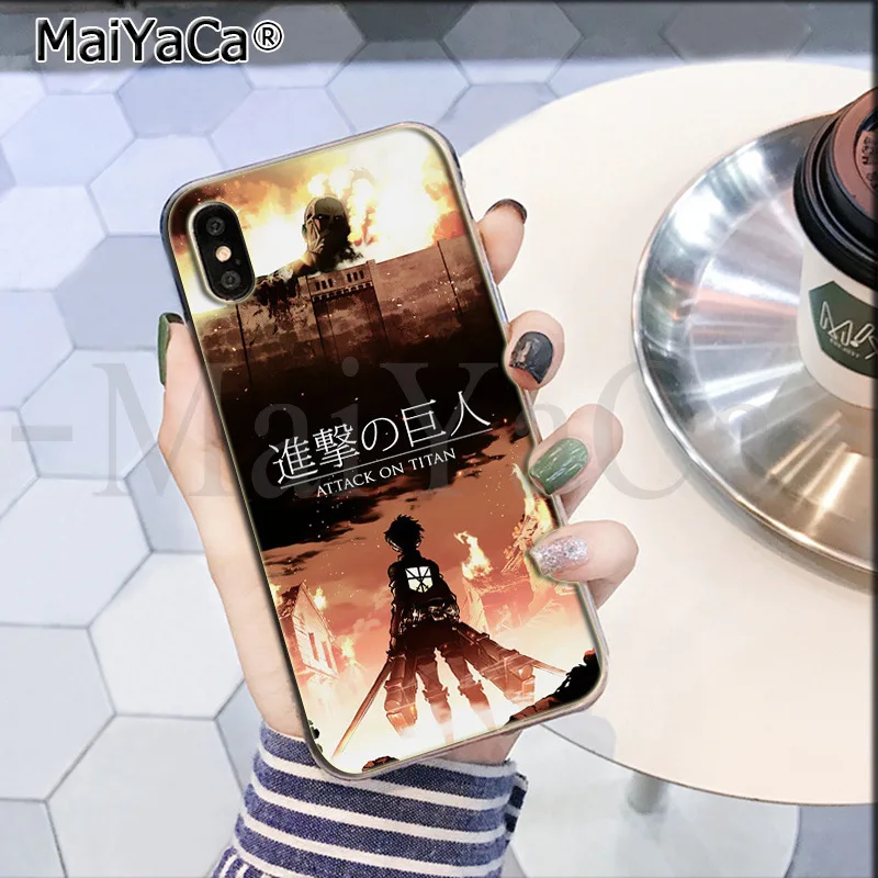 9 MaiYaCa attack on titan Крылья Свободы аниме восхитительный цветной телефон чехол для iPhone 8 7 6 6S Plus X XS max 10 5 5S SE XR - Цвет: 9