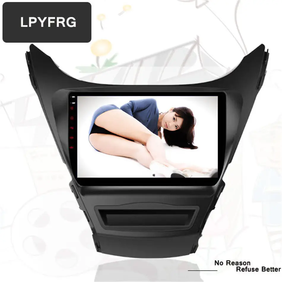 Android 7 1 Автомобильный dvd плеер для HYUNDAI elantra 2012 2013 2014 головных устройств