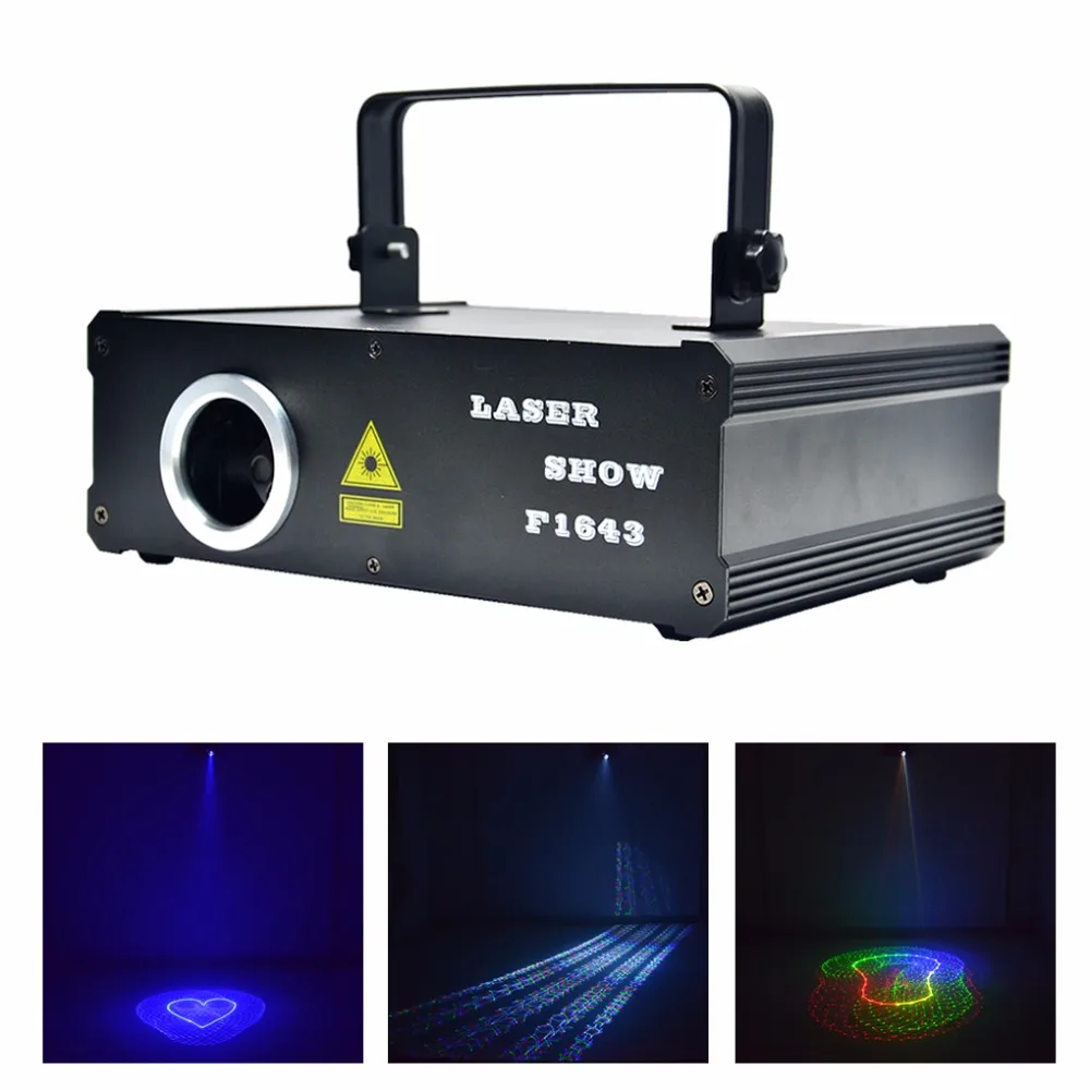 AUCD 2D 3D Animation Patterns Kaleidoscope 500mW RGB Projector Laser DMX Lights Beam Scan PRO DJ Party Show Stage Lighting DG5F5|laser