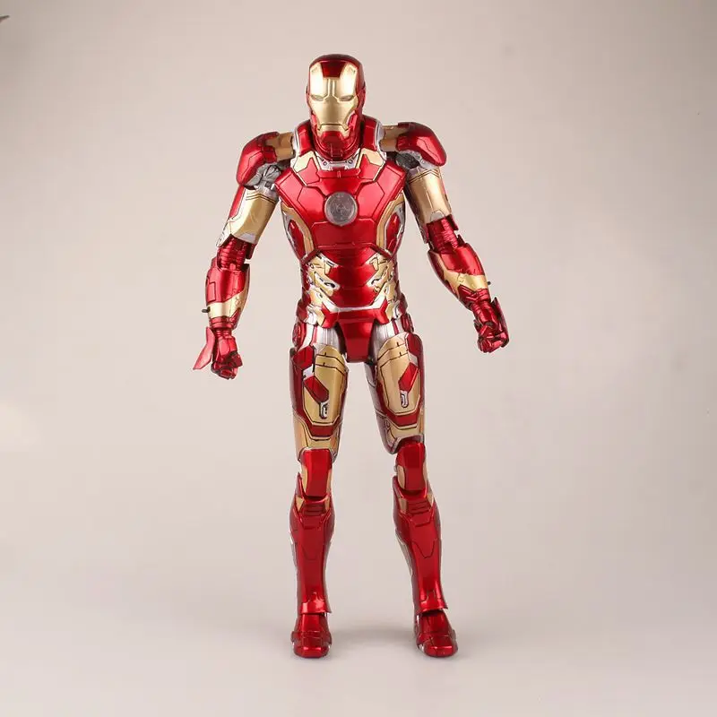 Marvel Мстители Железный человек фигурка Марка 43 XLIII горячие игрушки 1/6 Масштаб ПВХ Коллекционная модель игрушки с светодиодный светильник