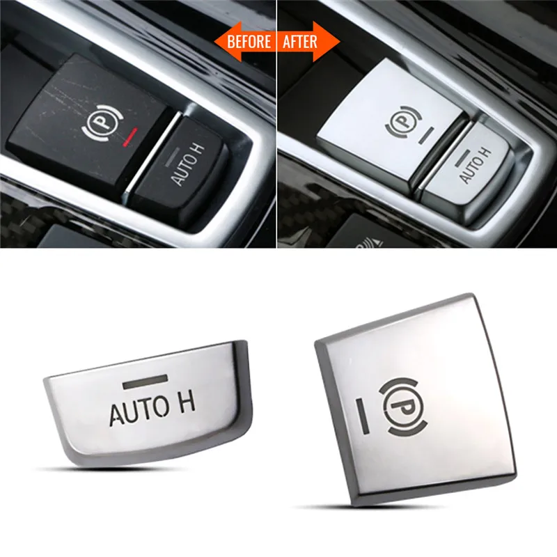 Переключатель стояночного тормоза P кнопки крышка АБС хромированная для F10 F07 F01 X3