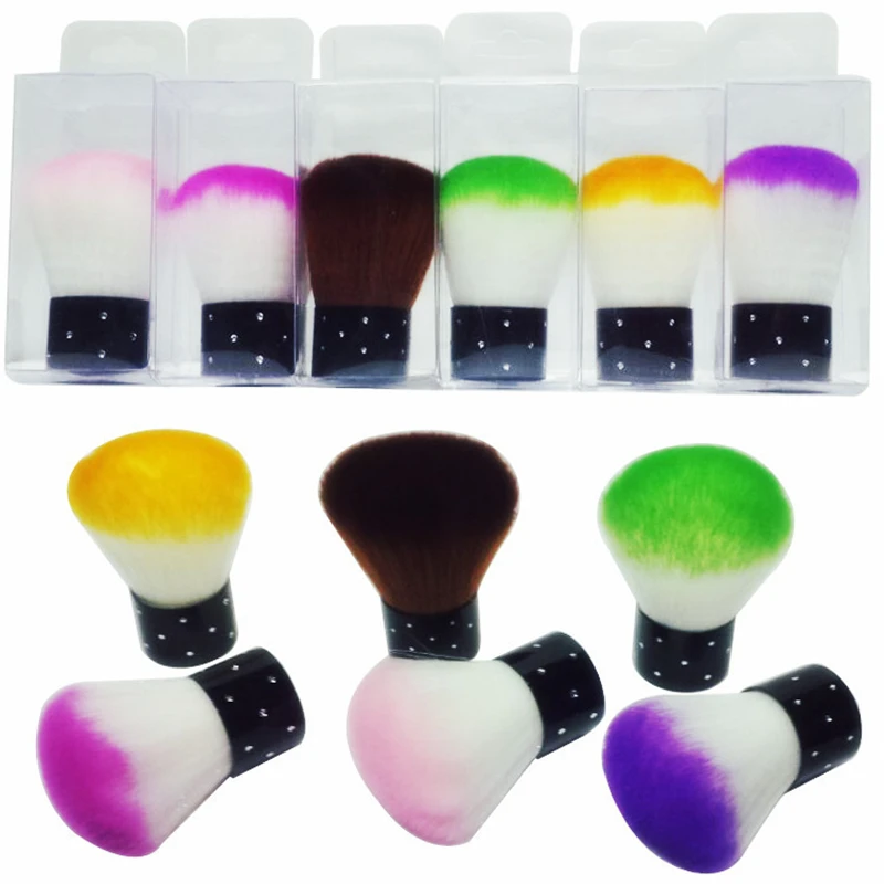 GUJHUI 1PC Mushroom shape Foundation Powder Eyeshadow Blush Brush Professional Makeup Soft 6 Color | Красота и здоровье