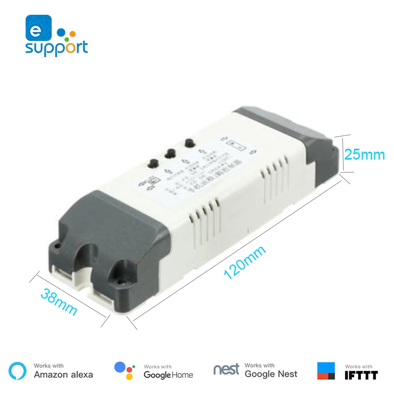EWeLink WiFi переключатель 2 канала реле постоянного тока 7-32 В/AC 220 В мотор занавес переключатель инчинг Блокировка самоблокирующийся умный дом wifi модуль