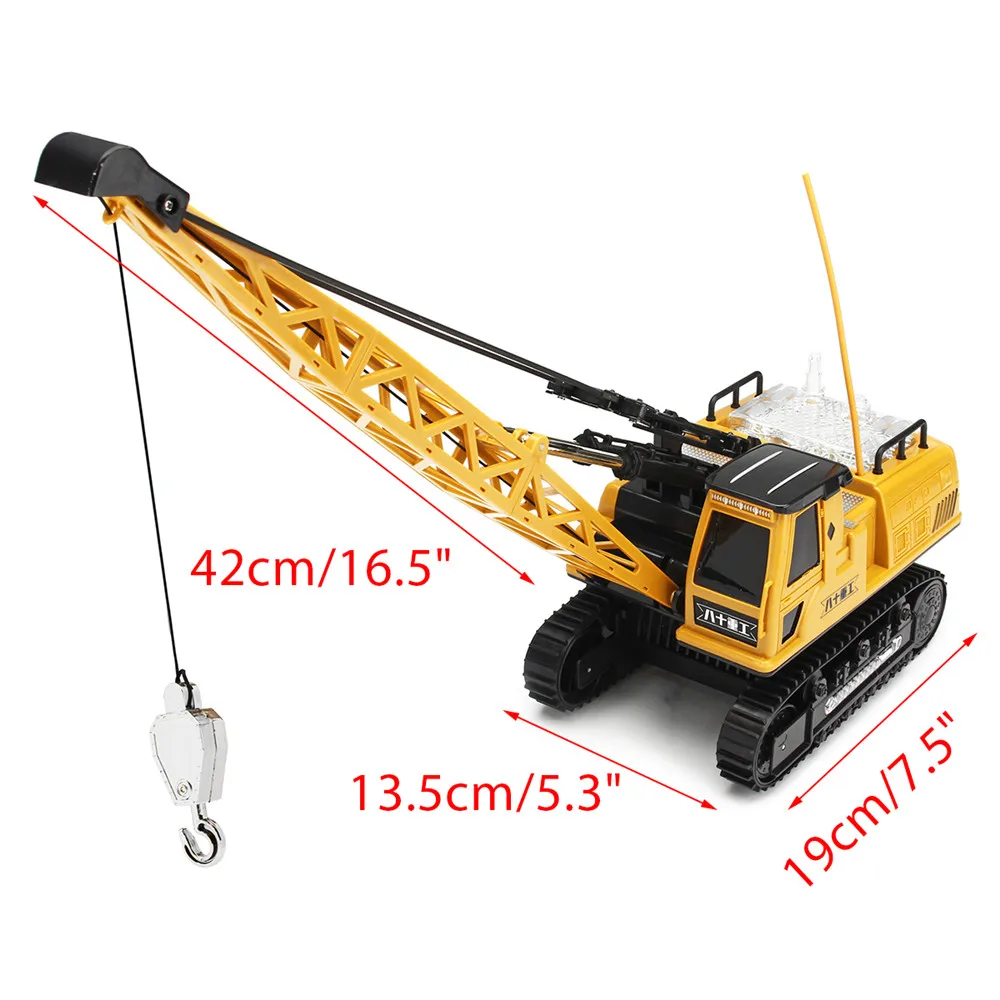 Новое поступление Huina Toys 91115 1/14 2,4G 12CH Rc башенный кран 680 градусов вращение и светодиодный свет модель игрушки