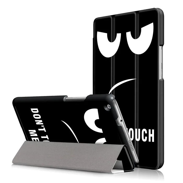 Закаленное стекло Защитная пленка+ PU Чехол-подставка для huawei Mediapad M3 Youth Lite 8 CPN-W09 CPN-AL00 " планшет