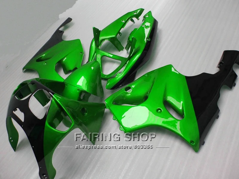 Зеленый Металлик Обтекатели для Kawasaki ninja ZX7R 1996 1999 1998 2001 2002 2003 (по индивидуальному