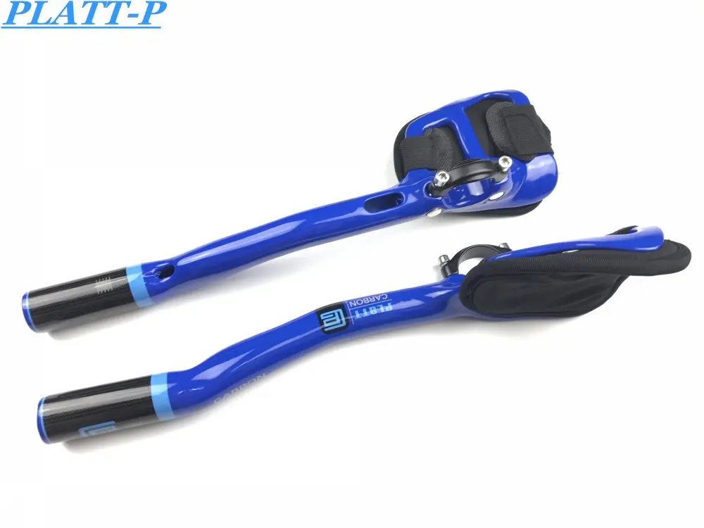 

New OEM road bike PLATT-P trial bike triathlon blue full carbon fiber TT style extended it lightweight handlebar Free ship