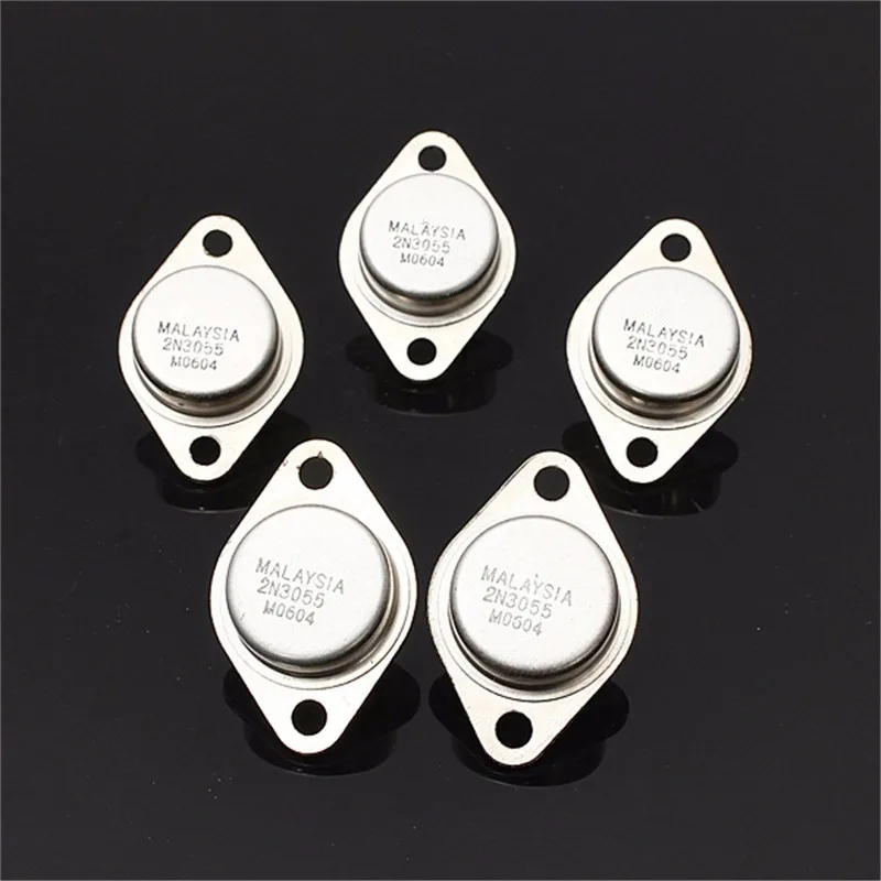 5 шт. Силовые транзисторы NPN 15A/60V AF аудио Мощность транзистор 2N3055 до 3 металлический чехол AK электронный Компоненты транзисторы