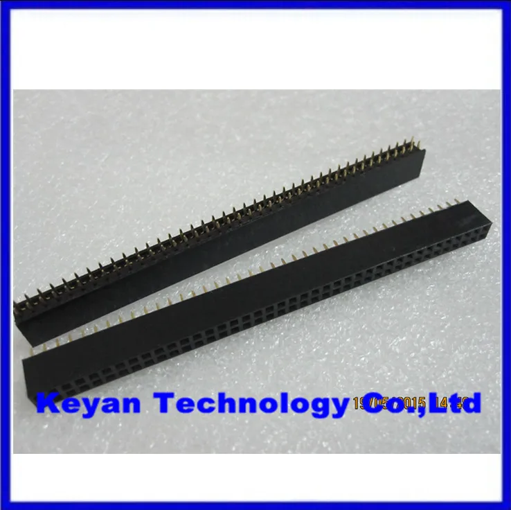 

50pcs Pitch 2.54mm 2x40 Pin Female Double Row Pin Straight Header Strip