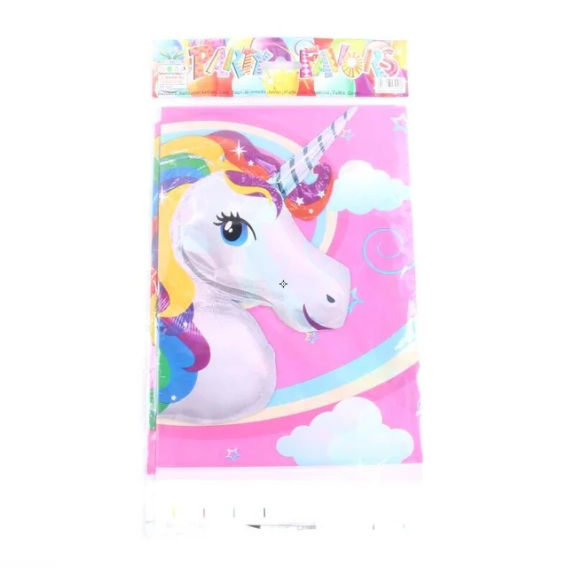 Unicorn 108*180 см Красавица и Чудовище одноразовая скатерть полиэтиленовая скатерть для День рождения украшения скатерть на стол - Цвет: Unicorn