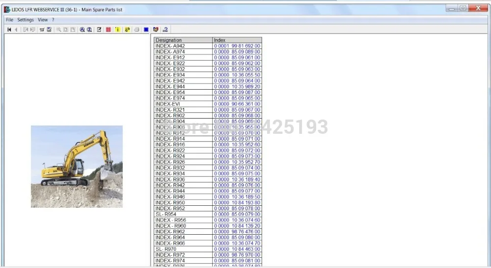 Каталог запчастей для либхера автономный 2021 DVD (LBH + LFR LHB LWT COT)|parts catalog|catalog partsliebherr