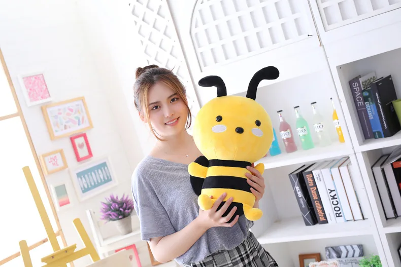 20 см/25 см/30 см Высота Kawaii пчела плюшевые игрушки милая пчела с крыльями мягкие куклы для детей подарочная Рождественская кукла для детей