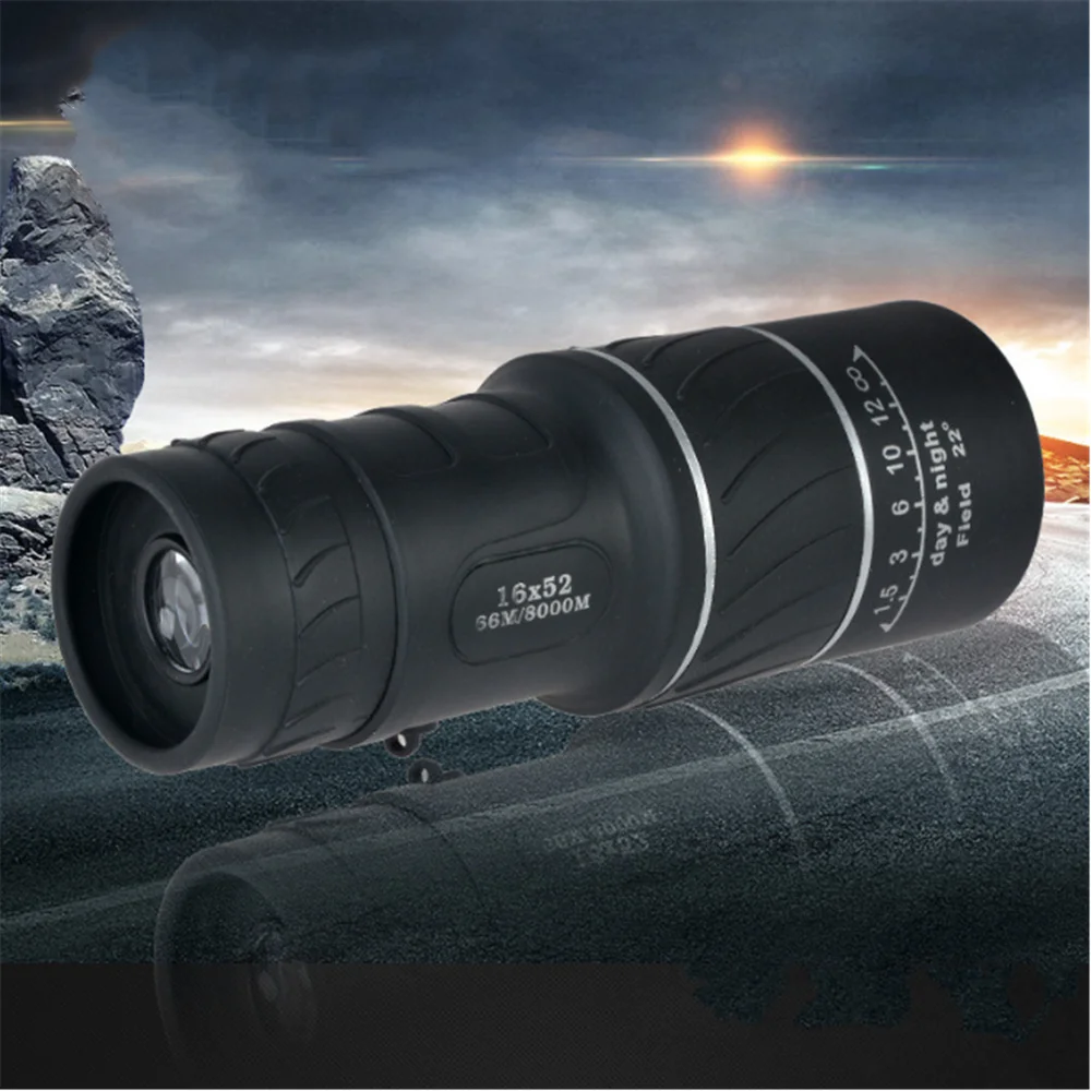 

Agnicy 16x52mm Ultra Clear Double Bright Circle Non-infrared Night Vision HD Tourism Outdoor Mobile Phone Telescope