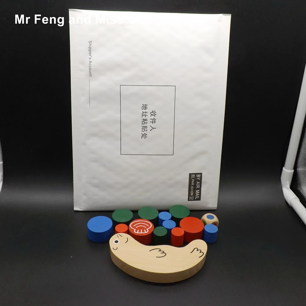 Мини милый баланс в форме улитки блоки кучи деревянные строительные раннего