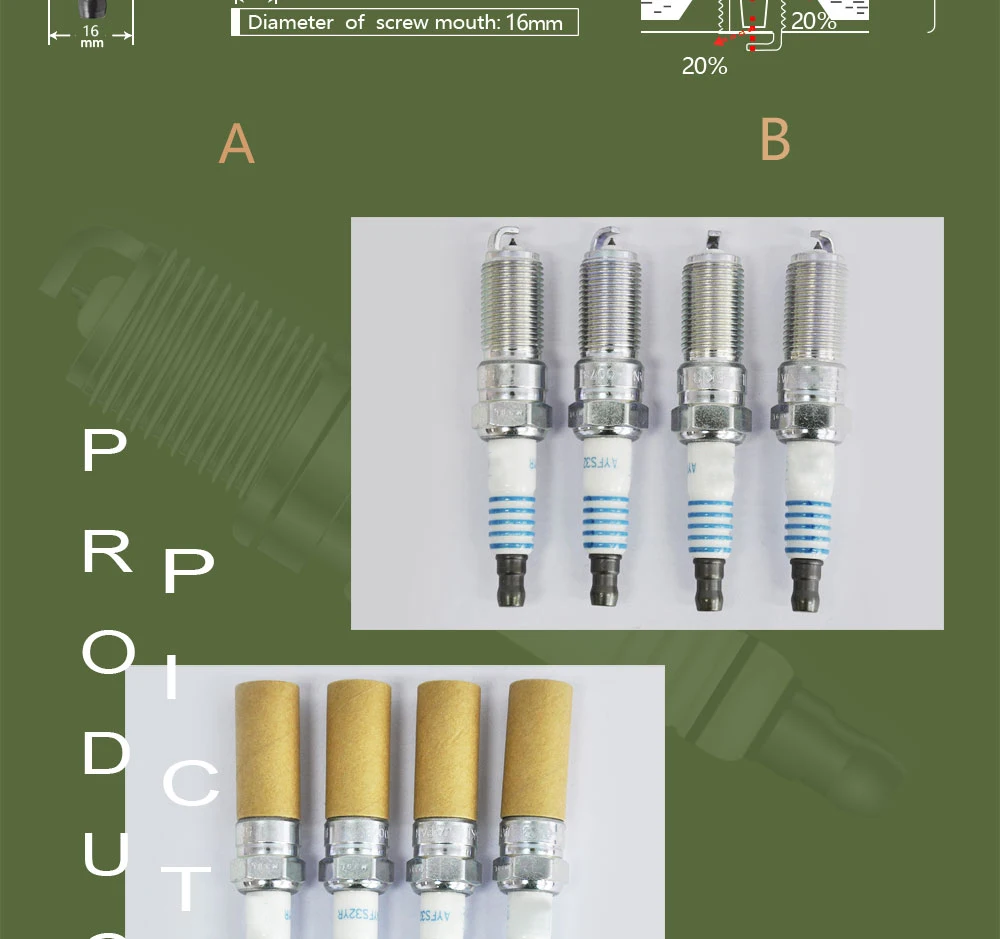 4 шт. SP 530 AYFS 32Y R ILTR5K-13 Иридиевые свечи зажигания для Ford SP-530 AYFS-32Y-R ILTR5K13
