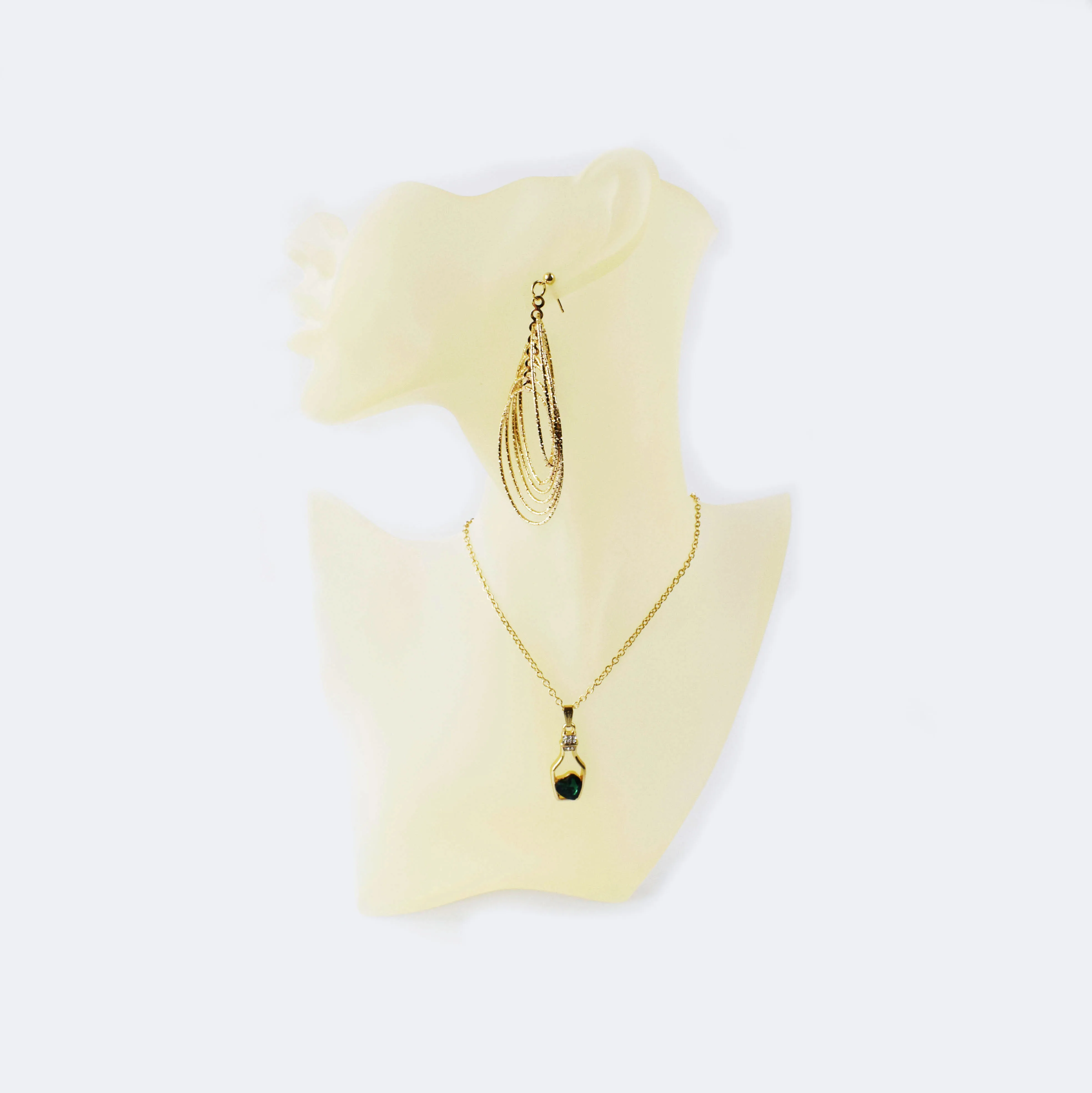 SZanbana Necklace Showcase Jewelry Display Bust Resin Material Head Model Pendant Earring Chain Mannequin Stand | Украшения и