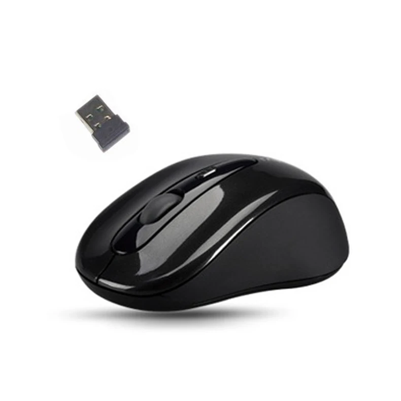 Black Новая мини-маленькая Беспроводная usb-мышь, оптические Беспроводные мыши для ноутбука, ноутбука, ПК DC128 - Цвет: Black