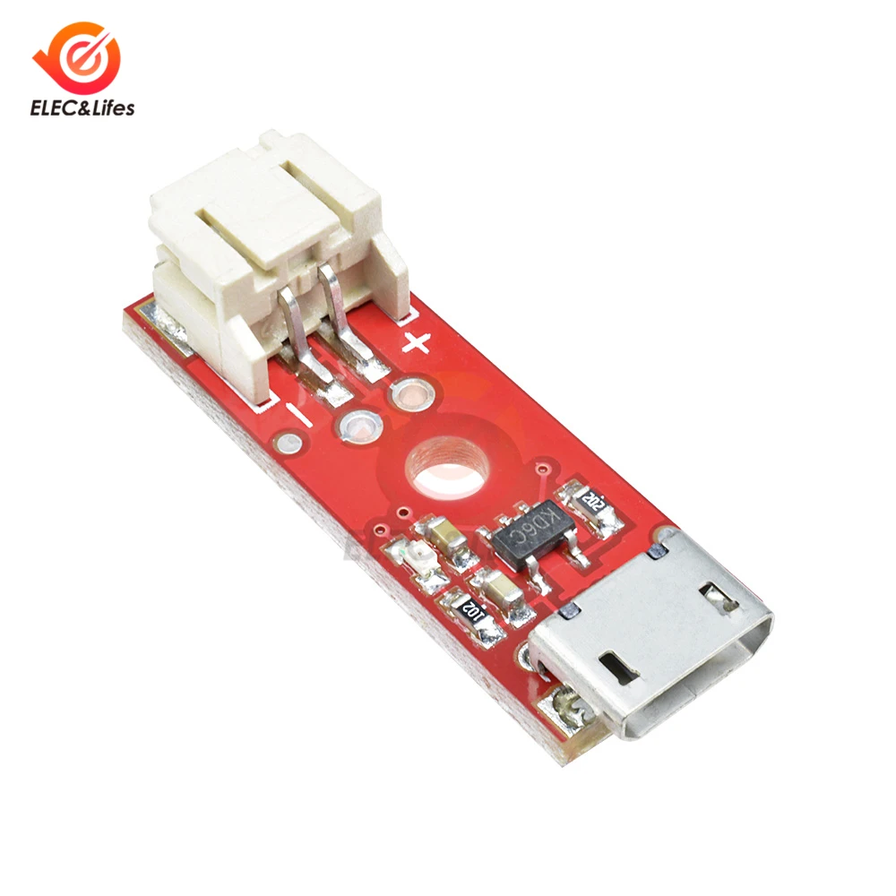 3.7V 500mA 0.5A LiPo Charger Basic Micro USB lithium Battery Module Li-Ion Lipo battery charging board MCP73831T Chips | Инструменты