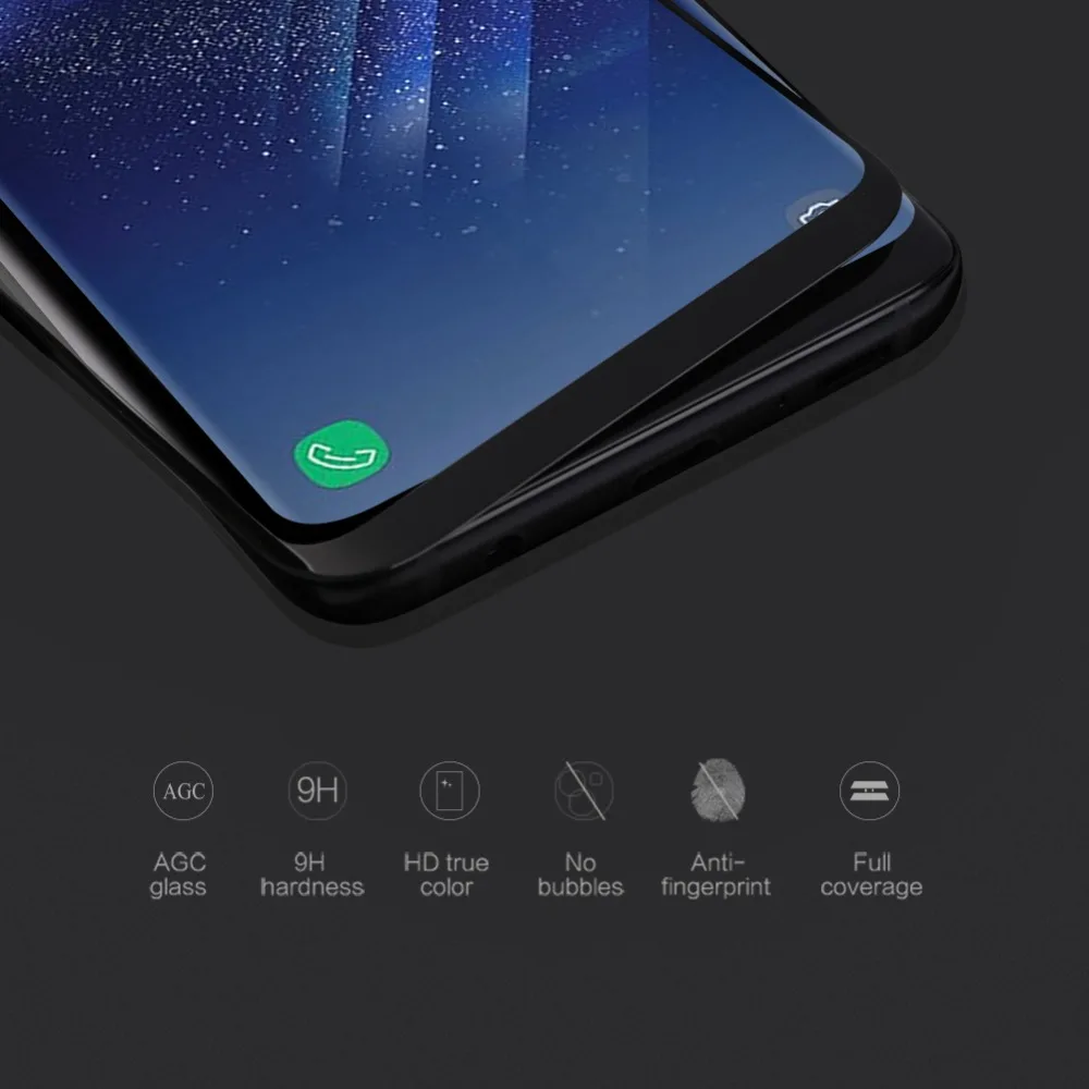 Защитная пленка для экрана samsung s9, полностью покрывающая nillkin 3D CP+ 9 H, 0,33 мм, тонкая, для Galaxy S9, закаленное стекло, изогнутое, высокая прозрачность, 5,8 дюйма