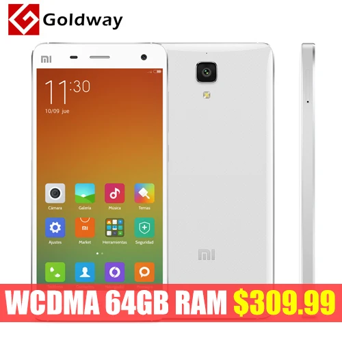 Original Xiaomi Mi4 M4 Prime International Version Mobile Phone 5.0" 1920*1080P 3GB RAM 64GB ROM Snapdragon 801 Quad Core 13MP