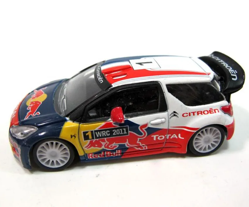 Высокая моделирования CITROEN DS3 WRC гоночная модель, 1: 64 сплава автомобиля игрушки, металлические литья, Коллекция игрушечных автомобилей