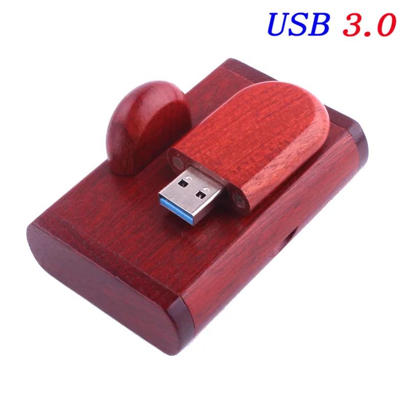 Rose wood with box POWERONE USB 3,0 логотип на заказ Деревянный usb+ коробка персональный логотип ручка-накопитель 8 ГБ 16 ГБ 32 ГБ 64 Гб usb флеш-накопитель Флешка карта памяти - Цвет: Rose wood with box