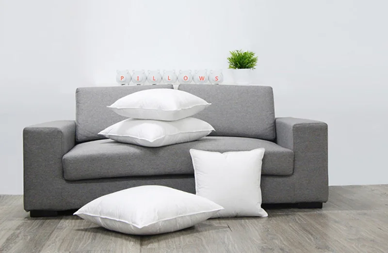 Puredown домашняя подушка для шеи с гусиным пухом и пером Квадратная Белая спальная