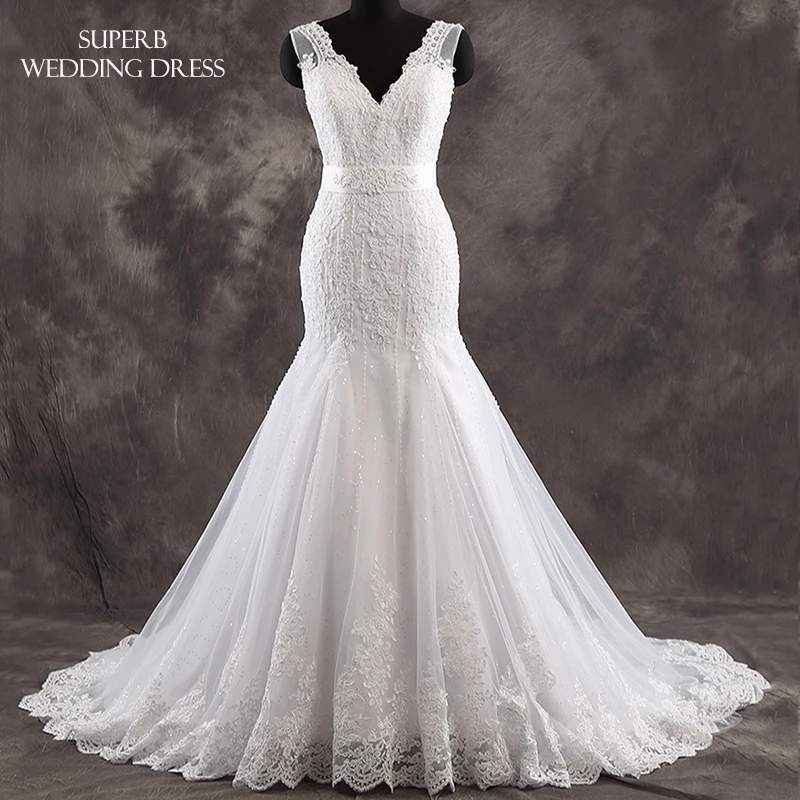 Superbweddingdress свадебное платье Приталенный лиф украшенное бусинами топ с блестящей