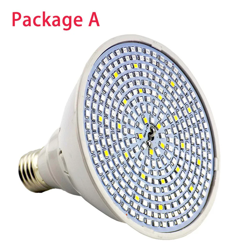 290 LED Lamp only 290 светодиодный светильник для выращивания растений с двумя головками, настольная лампа с полным спектром, держатель с зажимом, семена цветов для гидропоники, комнатной теплицы - Испускаемый цвет: 290 LED Lamp only
