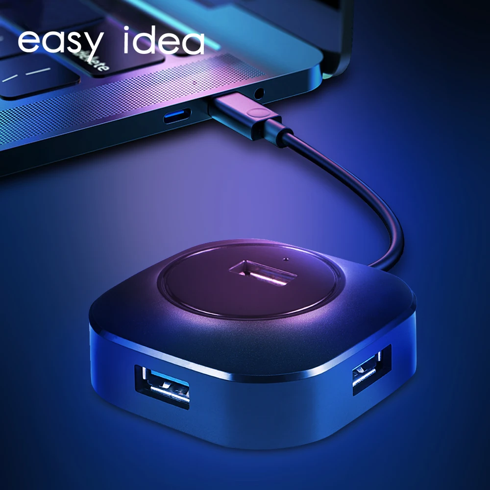 Мульти usb-хаб 3,0 концентратор USB разветвитель Mini USB 3,0 концентратор 4 порта расширитель Micro 3 hab высокоскоростной с портом питания для ПК Аксессуары