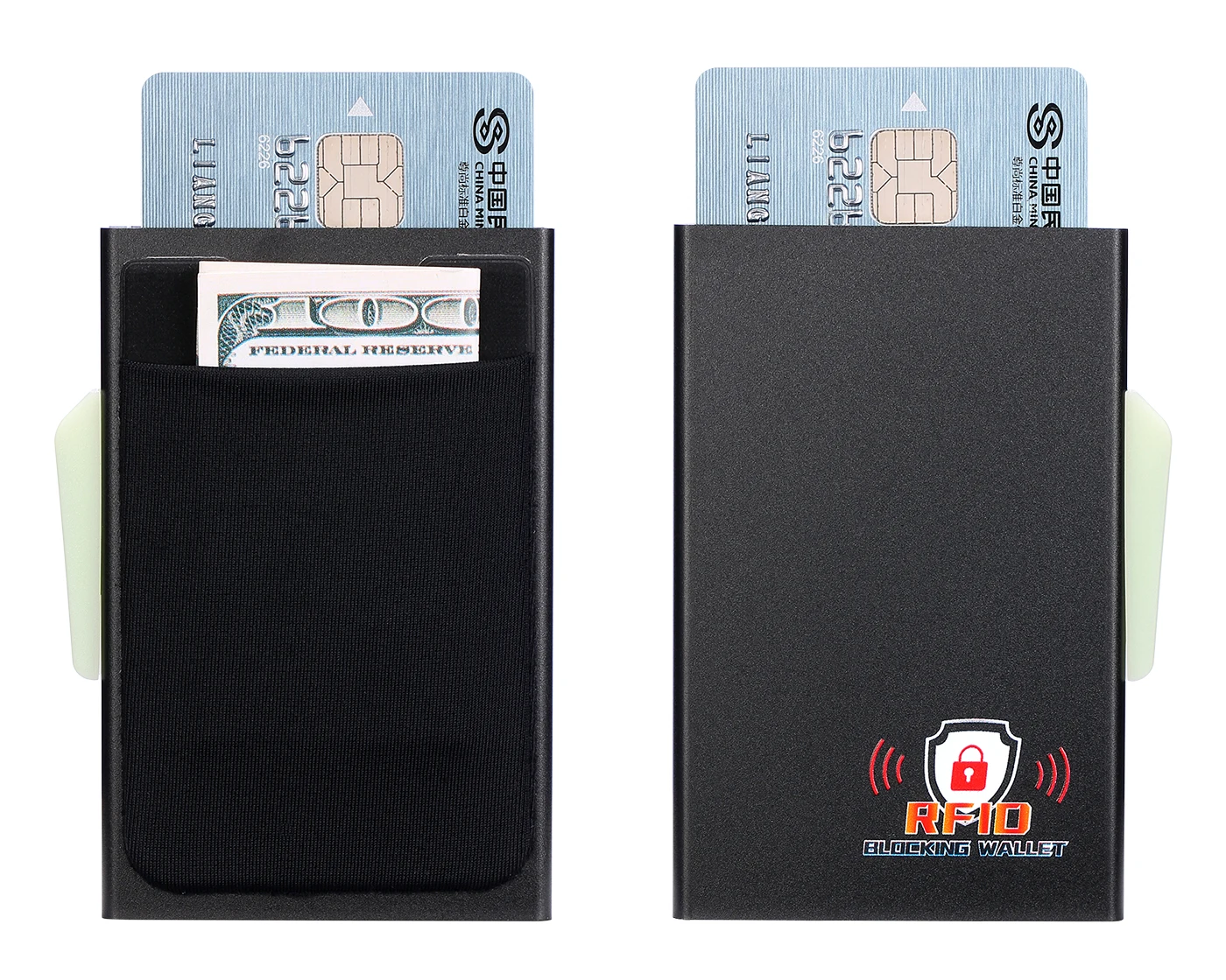 BISI GORO RFID бизнес горячий держатель для кредитных карт многофункциональный автоматический алюминиевый чехол для карт мужской кошелек для монет тонкий кошелек
