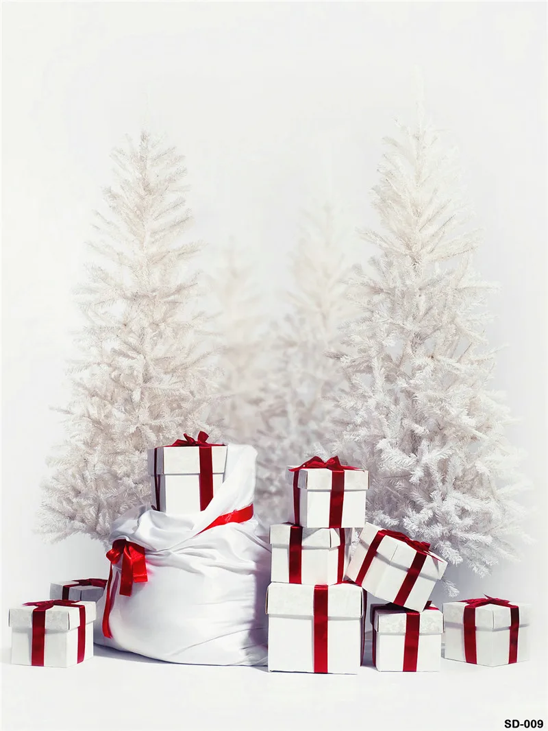 

Christmas Tree Photography Background Backdrop 5X7 Photo Backdrop Snow World for Family Xmas Photos Custom Made for Kids