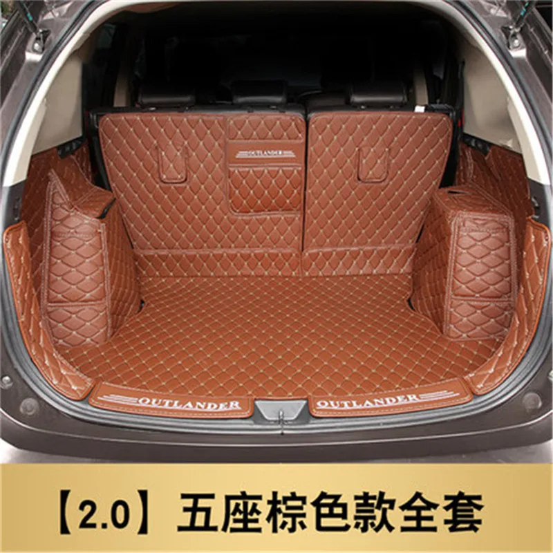 Коврик для багажника автомобиля для Mitsubishi Outlander 2013- грузовой лайнер интерьерные аксессуары ковер автомобильный Стайлинг коврик для багажника