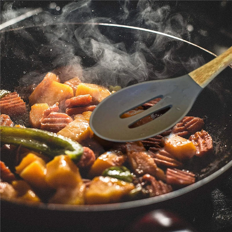 Набор для кухни, 11/12 предметов. силиконовых кухонный набор, антипригарная, деревянная, ручка, набор кухонных инструментов, набор кухонных принадлежностей, c держателем коробка, для готовки,кухонная утварь