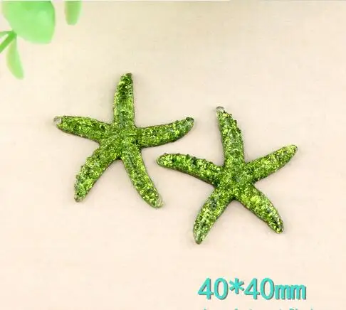 Кабошон из смолы морская звезда плоская задняя часть мультяшная Желейная