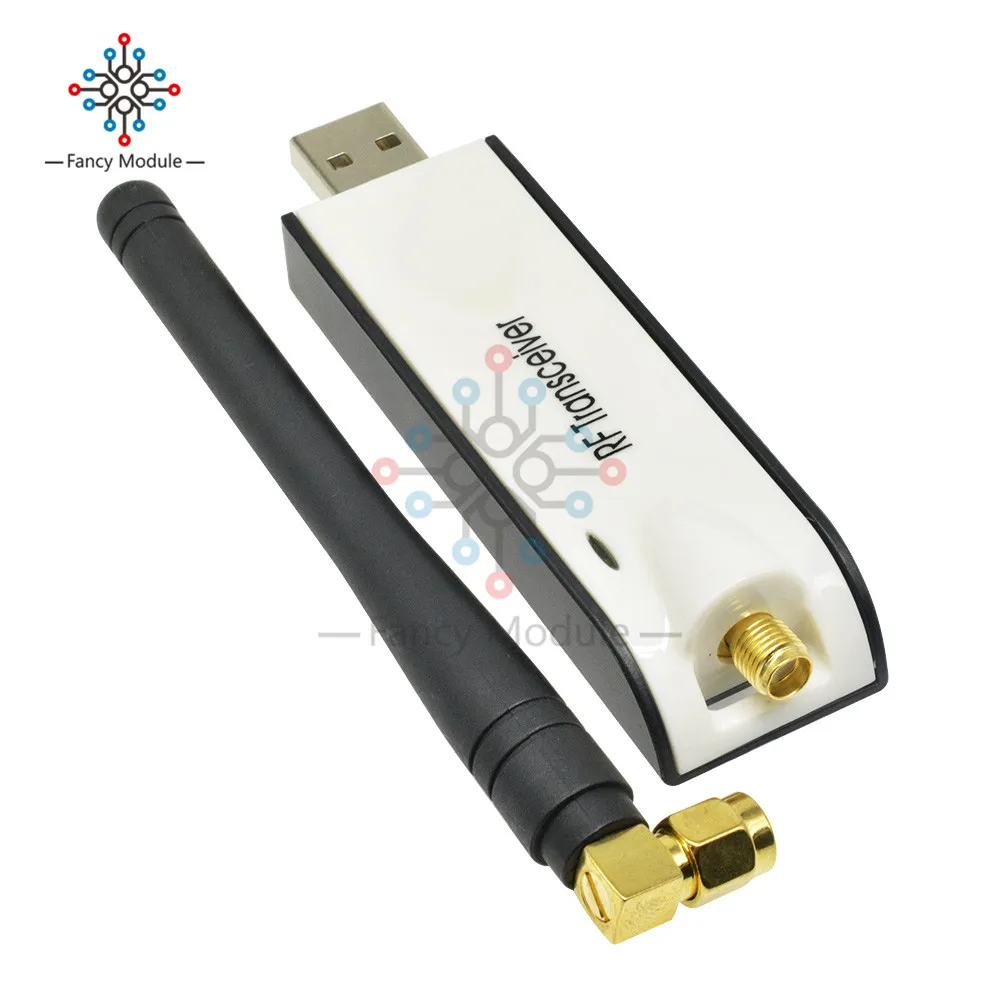 Беспроводной Радиочастотный приемопередатчик 433 МГц CC1101 USB модуль 10 мВт UART MAX232 RS232