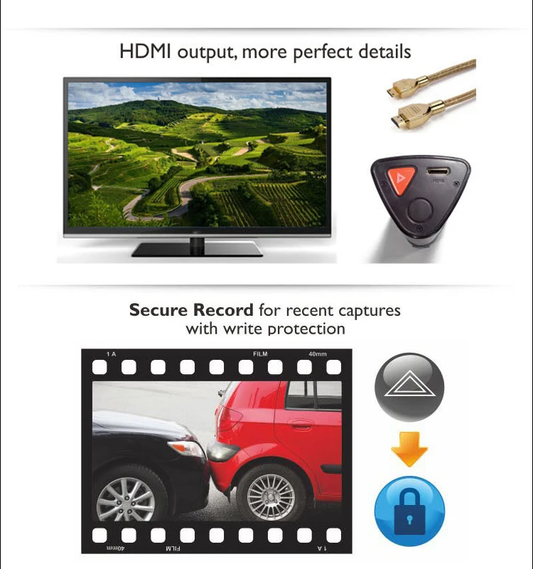 Philips Автомобильный видеорегистратор с широким углом обзора 4K Full HD DVR камера ночного видения видео рекордер 4K сенсорный экран данные для автомобиля запись на велосипеде