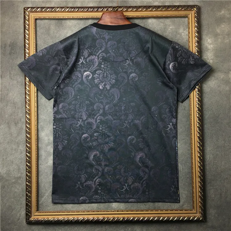 Новинка; Роскошная Для мужчин джентльмен суда Camo общего кота, футболки в стиле «хип-хоп» скейтборд, уличная мода хлопковая футболка# F86