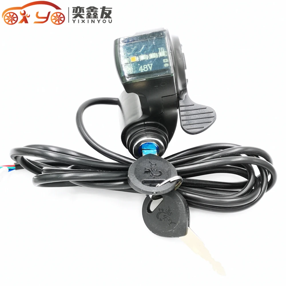 DC24V/36 V/48 V Электронный велосипед, электронный велосипед, ручка для большого пальца дроссельной заслонки, рукоятка газа, закручивающаяся дроссельная заслонка, Электрический скутер, велосипед, рукоятки для большого пальца дроссельной заслонки