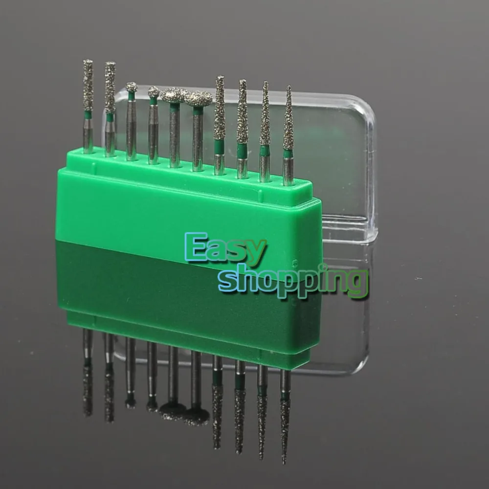 1 Коробка Стоматологическая Алмазные Боры для Высокой Скорости FG 1.6 ММ 10