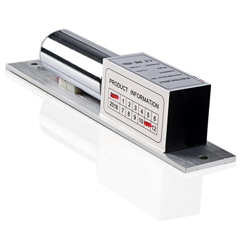 

Wood Glass Door NC Electric Mortise DC 12V Fail Safe Electric Drop Bolt Lock for Access Control Security Door Controls