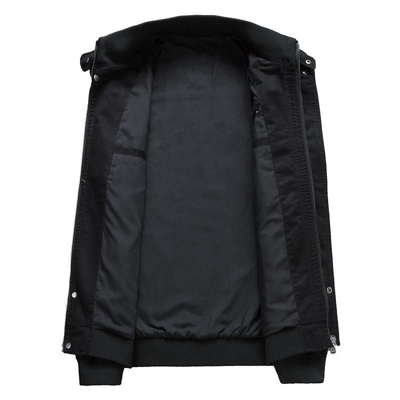 LONMMY куртка в стиле милитари Для мужчин пальто хлопка Stand collar Bomber Пальто Верхняя