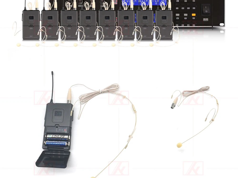 ERZHEN Профессиональная Беспроводная микрофонная система UHF8 канальный ручной отворотом конденсаторная гарнитура караоке микрофон студия 900GTAmic