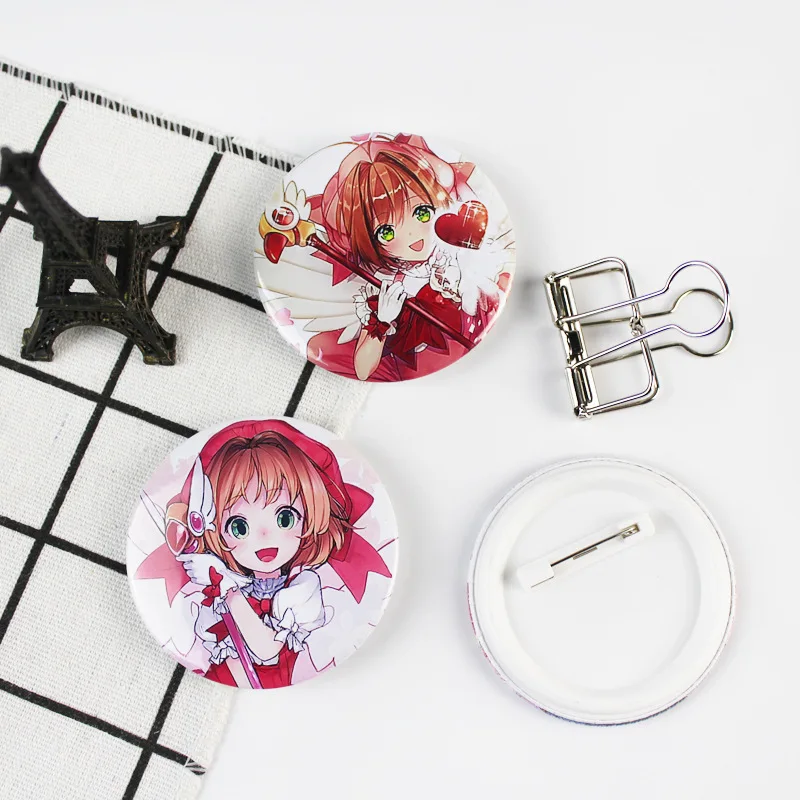 Аниме карты Captor Sakura Косплей значок Мода Мультфильм LI SYAORAN Брошь булавка ювелирные