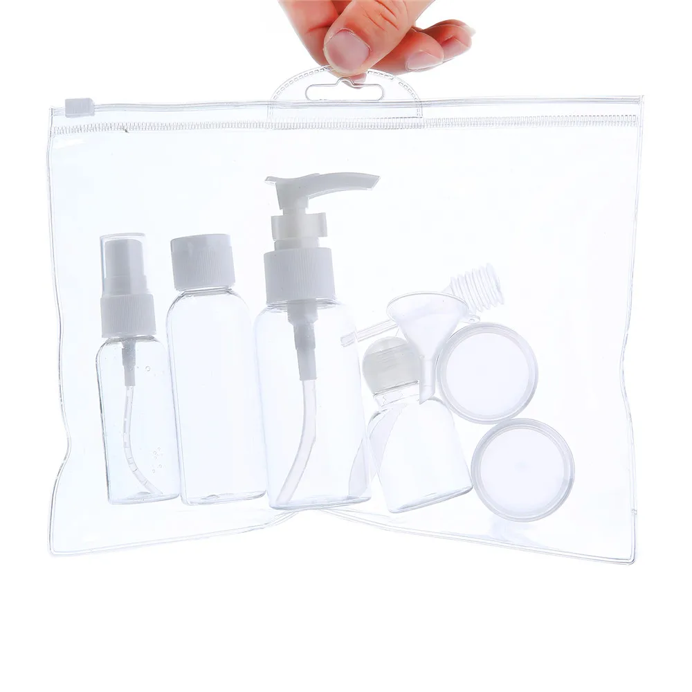 9 шт./компл. легкая дорожная бутылка-органайзер набор туалетных принадлежностей