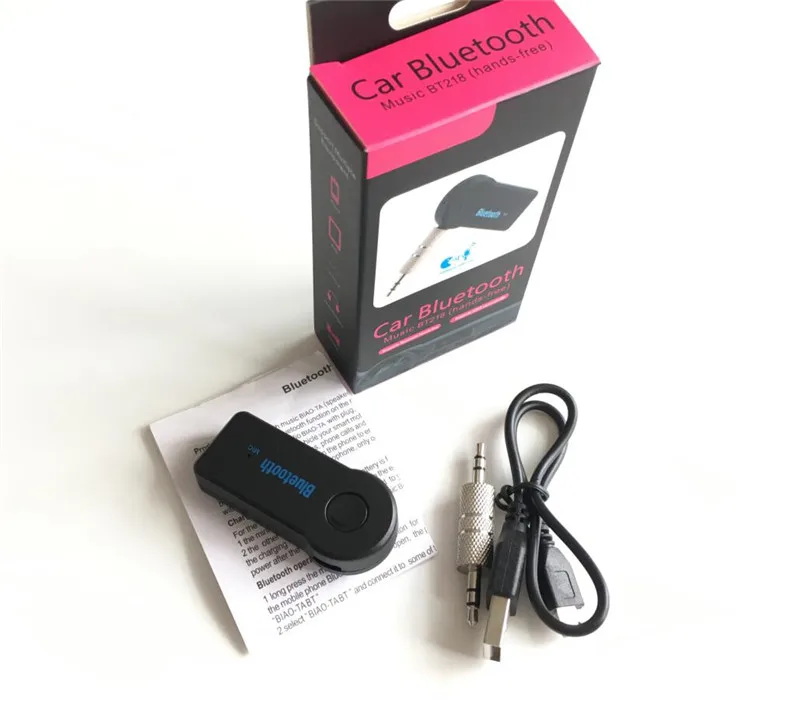 Беспроводной автомобильный Bluetooth-приемник адаптер 3 5 мм AUX аудио стерео музыка