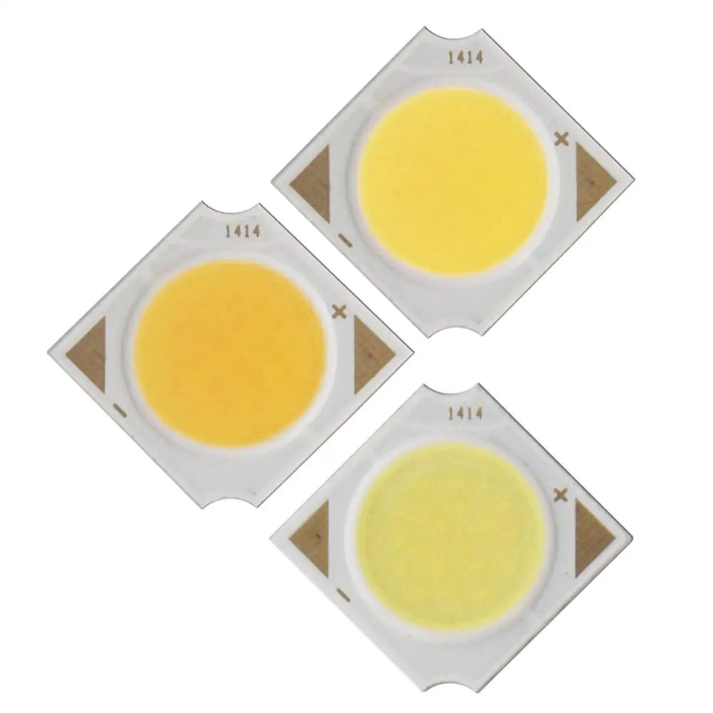 10PCS/Llot 14x14mm manufacturer Square LED COB Light Source Epistar chip 3W 5W 7W 10W 12W 110LM/W COB LED for spotlight lamp